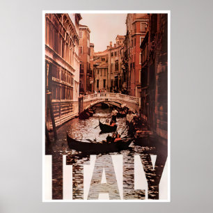 Affiche de voyage Italie Impression Venise Art ita