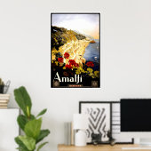 Affiche de voyage italienne d'impression Amalfi Ar (Bureau à domicile)