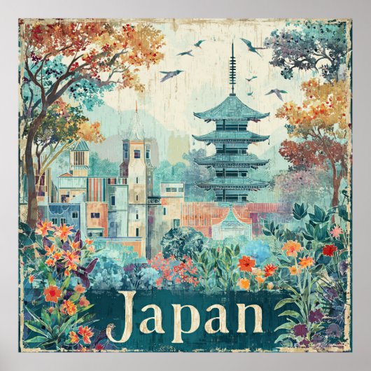 Affiche de voyage Japon (Devant)