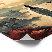 affiche de voyage japonaise de style vintage (Coin)