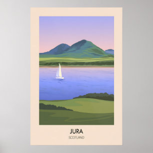 Affiche de voyage Jura Écosse