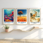 Affiche de voyage Kangaroo Island Australie