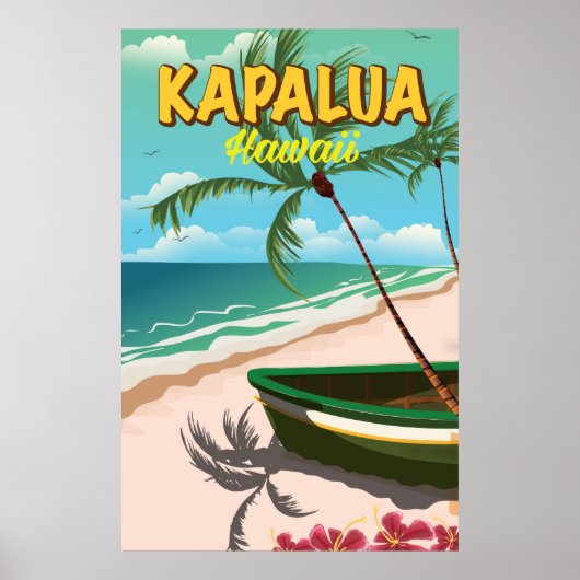 Affiche de voyage Kapalua Hawaii (Devant)