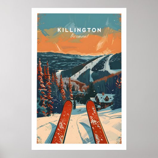 Affiche de voyage Killington - Vermont 1 (Devant)