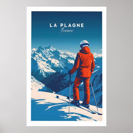 Affiche de voyage La Plagne 1 (Devant)
