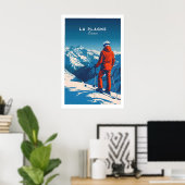 Affiche de voyage La Plagne 1 (Bureau à domicile)