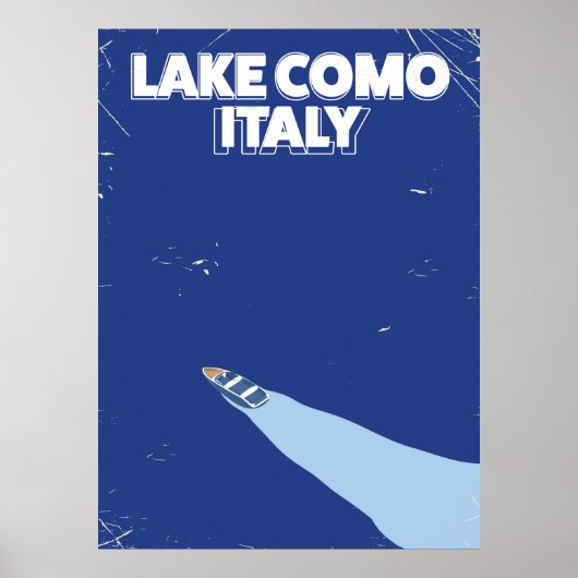 affiche de voyage lac de come italie (Devant)