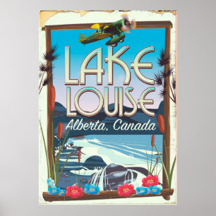 Affiche de voyage Lake Louise, Alberta Canada