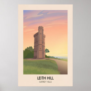 Affiche de voyage Leith Hill Surrey Hills