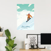 Affiche de voyage Les Arcs Snowboarding (Bureau à domicile)
