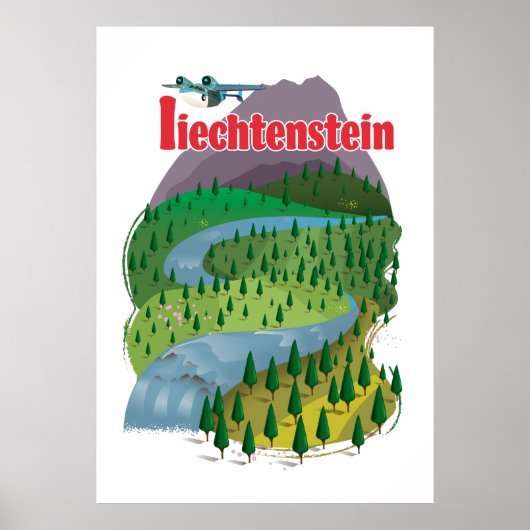 affiche de voyage liechtenstein (Devant)