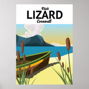Affiche de voyage Lizard au bord de la mer