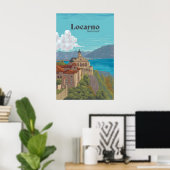 Affiche de voyage Locarno Suisse (Bureau à domicile)