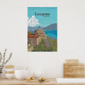Affiche de voyage Locarno Suisse (Cuisine)