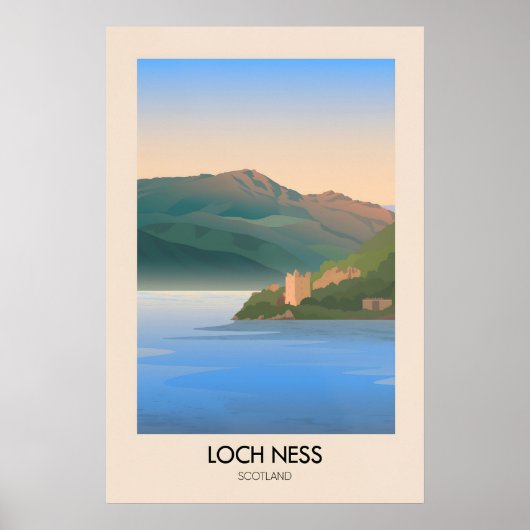 Affiche de voyage Loch Ness Écosse (Devant)