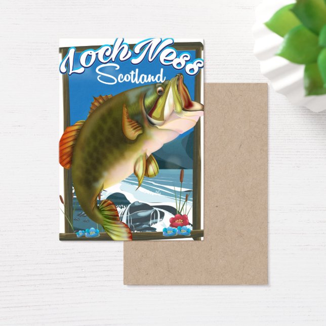 Affiche de voyage Loch Ness Écosse Pêche (Bureau)