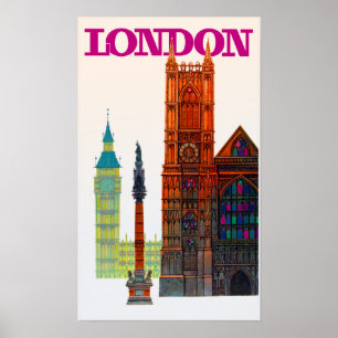 Affiche de voyage London Vintage