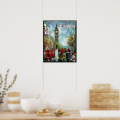Affiche de voyage Londres (Cuisine)