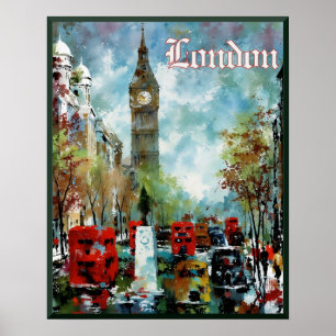 Affiche de voyage Londres
