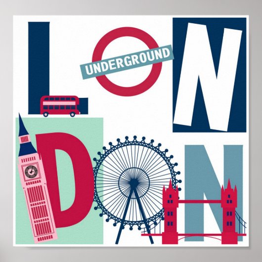 Affiche de voyage - Londres (Devant)