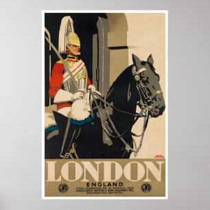 Affiche de voyage Londres Angleterre Art Tourisme 