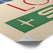 Affiche de voyage Londres Angleterre Impression d' (Coin)