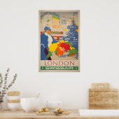 Affiche de voyage Londres Angleterre Impression d' (Cuisine)