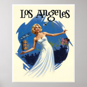 Affiche de voyage Los Angeles, Californie