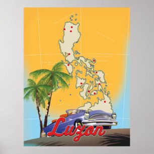Affiche de voyage Luzon Philippines