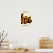 Affiche de voyage Maroc (Cuisine)