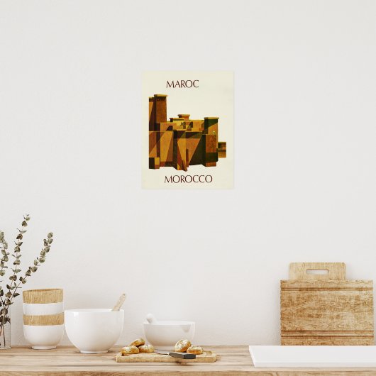 Affiche de voyage Maroc (Cuisine)