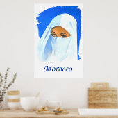 Affiche de voyage Maroc (Cuisine)