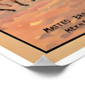 Affiche de voyage Maroc Art Meknes Impression Maro (Coin)