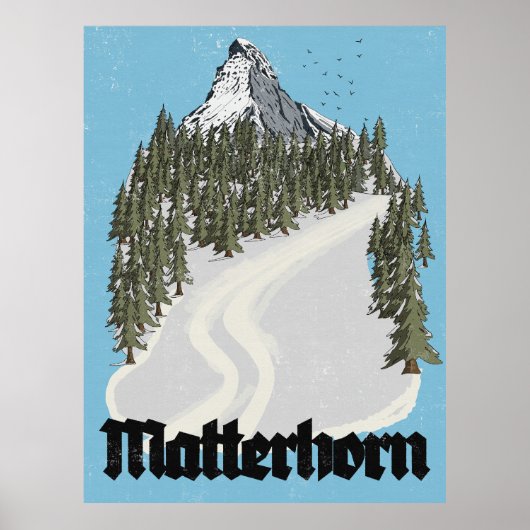 Affiche de voyage Matterhorn Suisse (Devant)