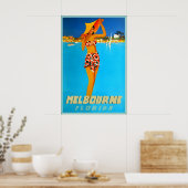 Affiche de voyage Melbourne Floride Nouveau Comté  (Cuisine)