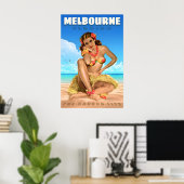 Affiche de voyage Melbourne Floride Sea Eagle Ango (Bureau à domicile)