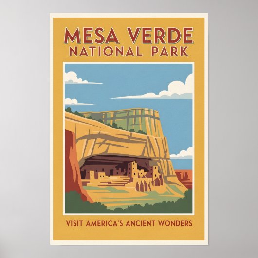 Affiche de voyage Mesa Verde National Park (Devant)