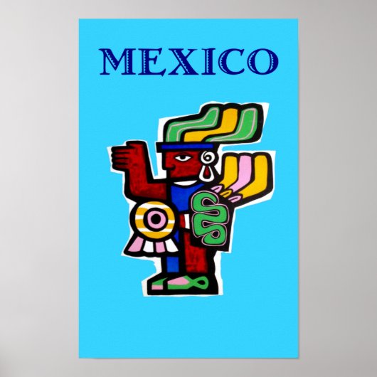 Affiche de voyage mexicaine. (Devant)