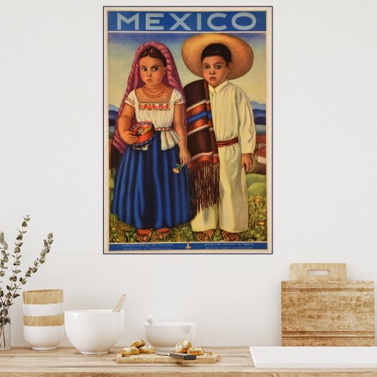 affiche de voyage mexicaine (Cuisine)