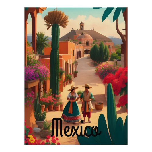 Affiche de voyage Mexique (Devant)