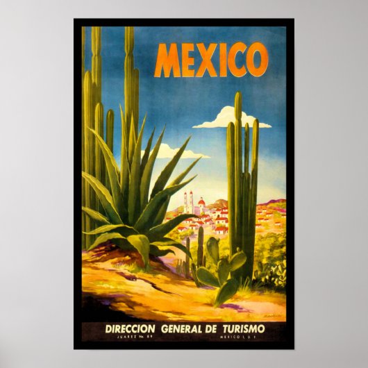 Affiche de voyage Mexique (Devant)