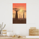 Affiche de voyage minimale à Madagascar (Cuisine)