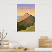 Affiche de voyage minimale au Guatemala (Cuisine)