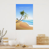 Affiche de voyage minimale de la Côte d'Ivoire (Cuisine)