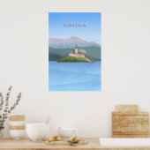 Affiche de voyage minimale de Slovénie (Cuisine)
