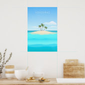 Affiche de voyage minimale Honduras (Cuisine)