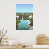 Affiche de voyage minimale Paraguay (Cuisine)