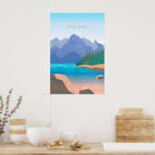 Affiche de voyage minimale Pologne (Cuisine)