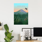 Affiche de voyage minimaliste Costa Rica (Bureau à domicile)