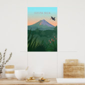 Affiche de voyage minimaliste Costa Rica (Cuisine)